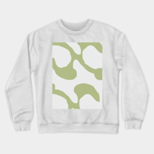 Abstract pattern green swirl Crewneck Sweatshirt